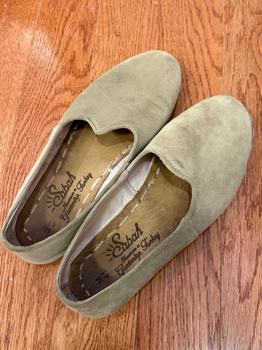 Men’s Olio Green Suede Sabah Slip-On Loafer - Picture 7 of 10